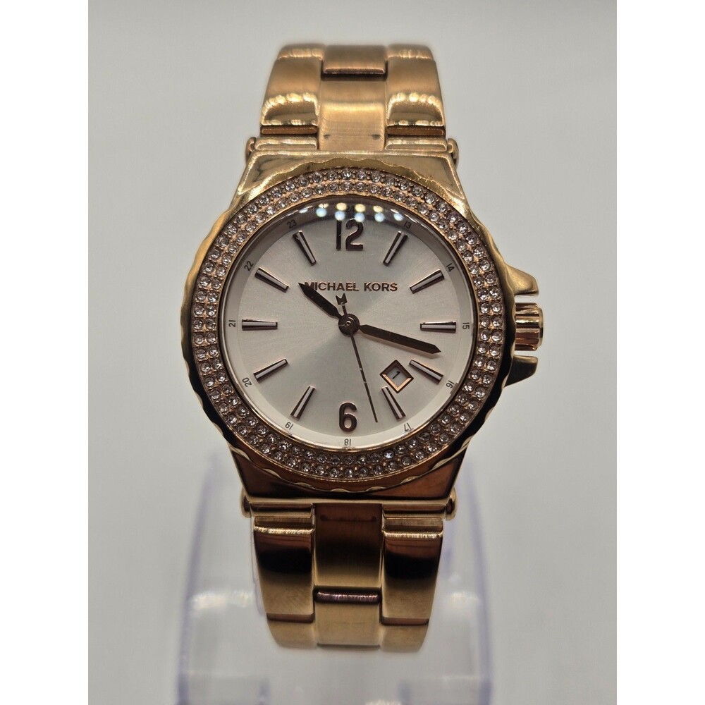 MICHAEL KORS Glitz MK-5921 Ladies' Rose Gold Tone Watch - Picture 4 of 11